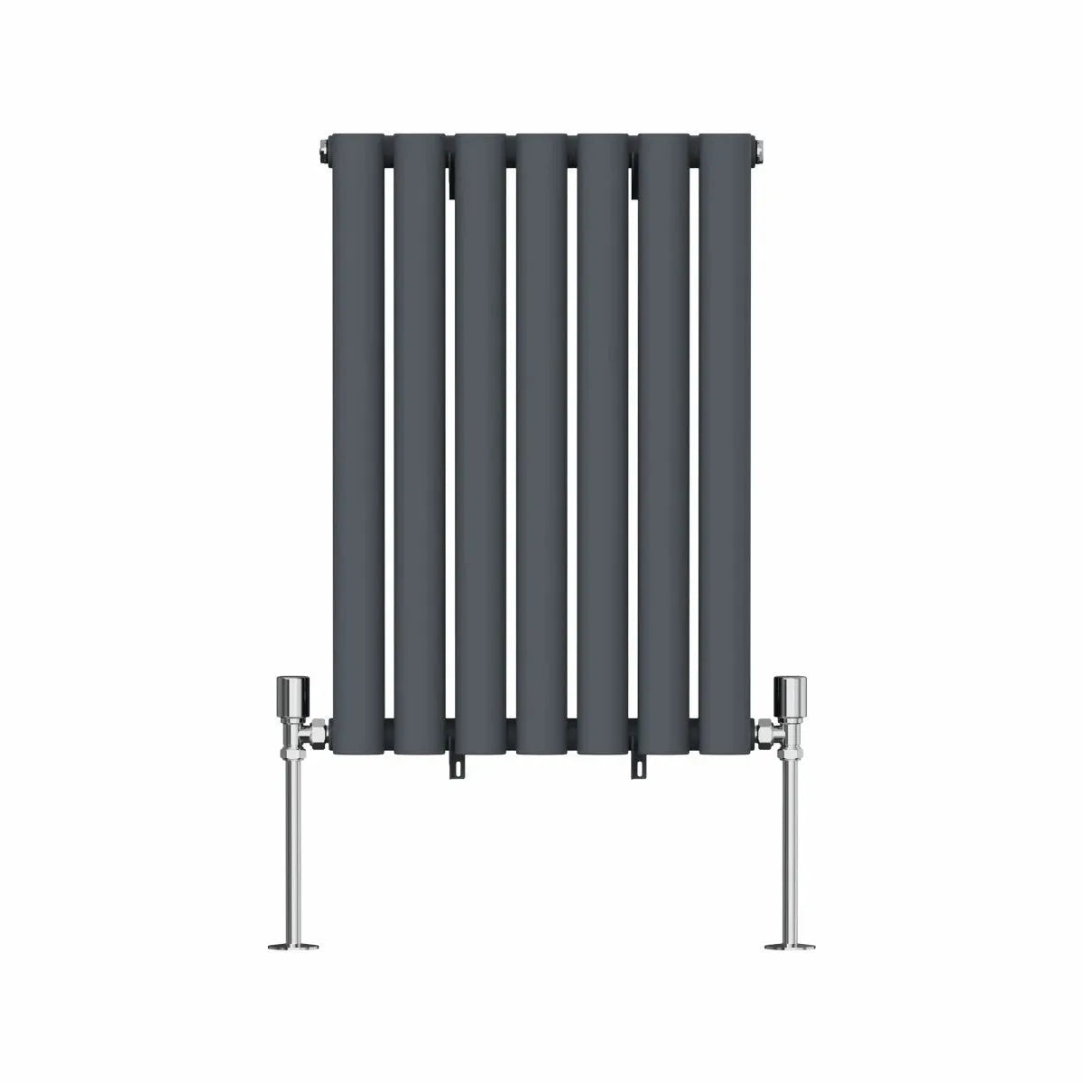 Cuneo - Modern horizontal oval tube radiator anthracite