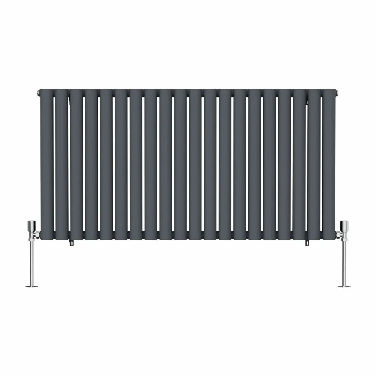 Cuneo - Modern horizontal oval tube radiator anthracite