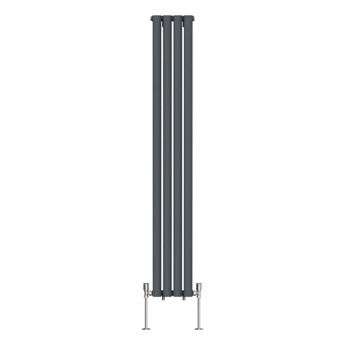 Cuneo - Modern vertical oval tube radiator anthracite