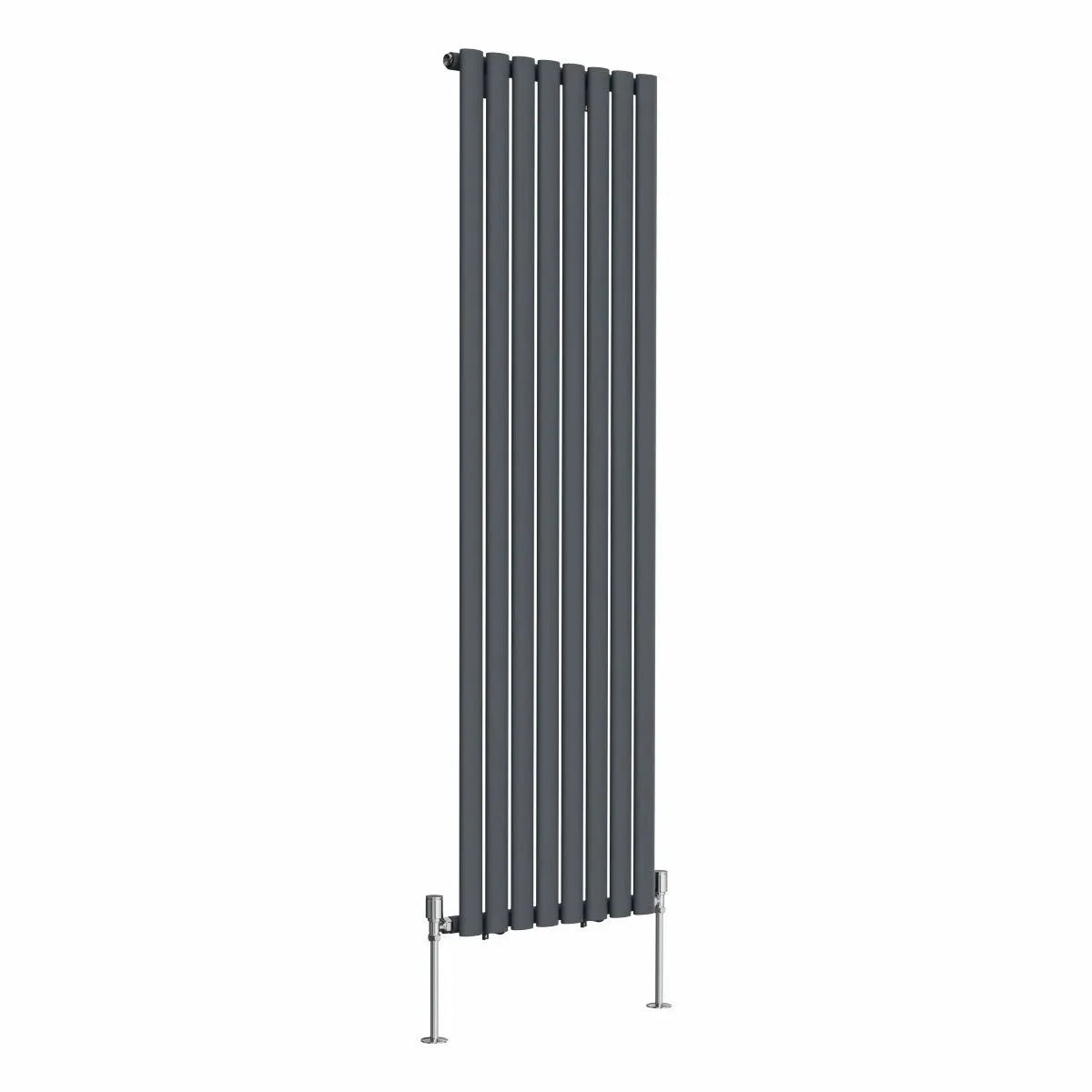 Cuneo - Modern vertical oval tube radiator anthracite