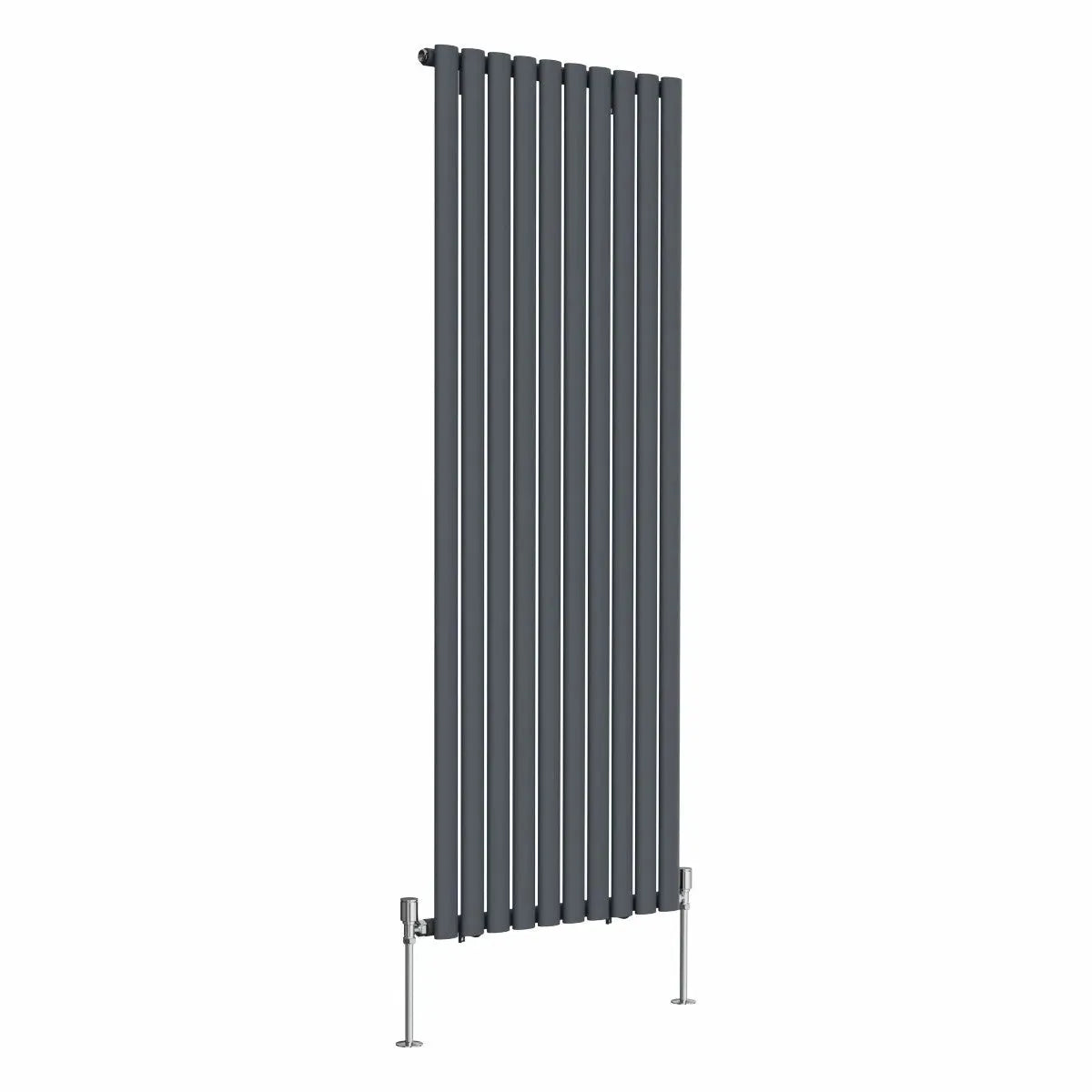 Cuneo - Modern vertical oval tube radiator anthracite