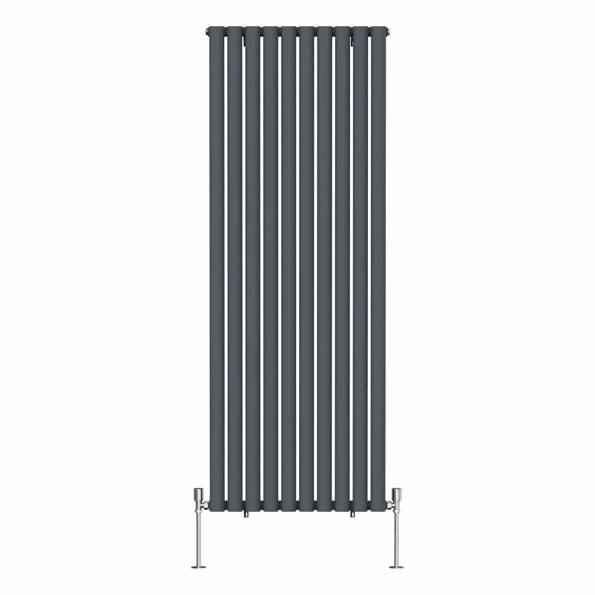 Cuneo - Modern vertical oval tube radiator anthracite