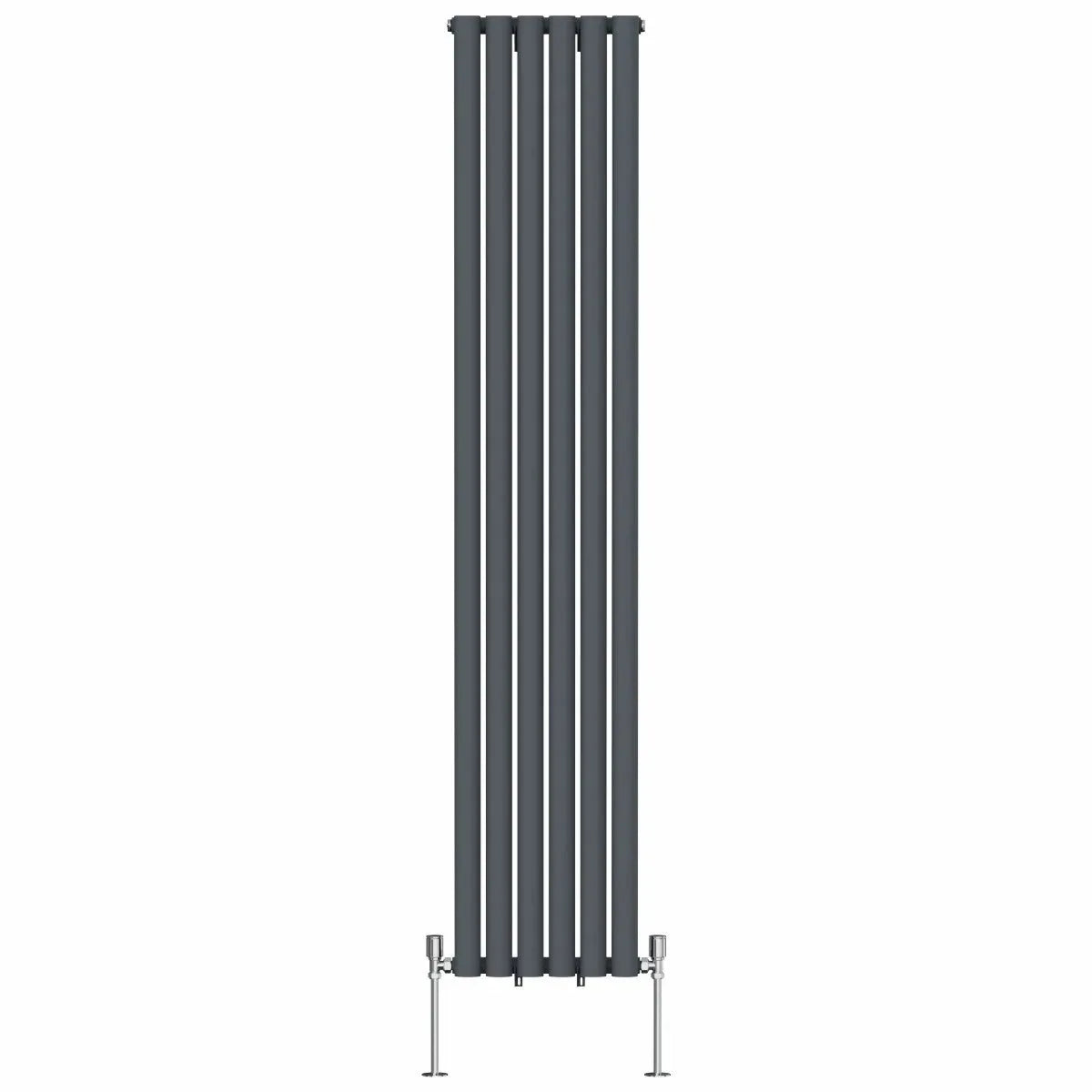 Cuneo - Modern vertical oval tube radiator anthracite