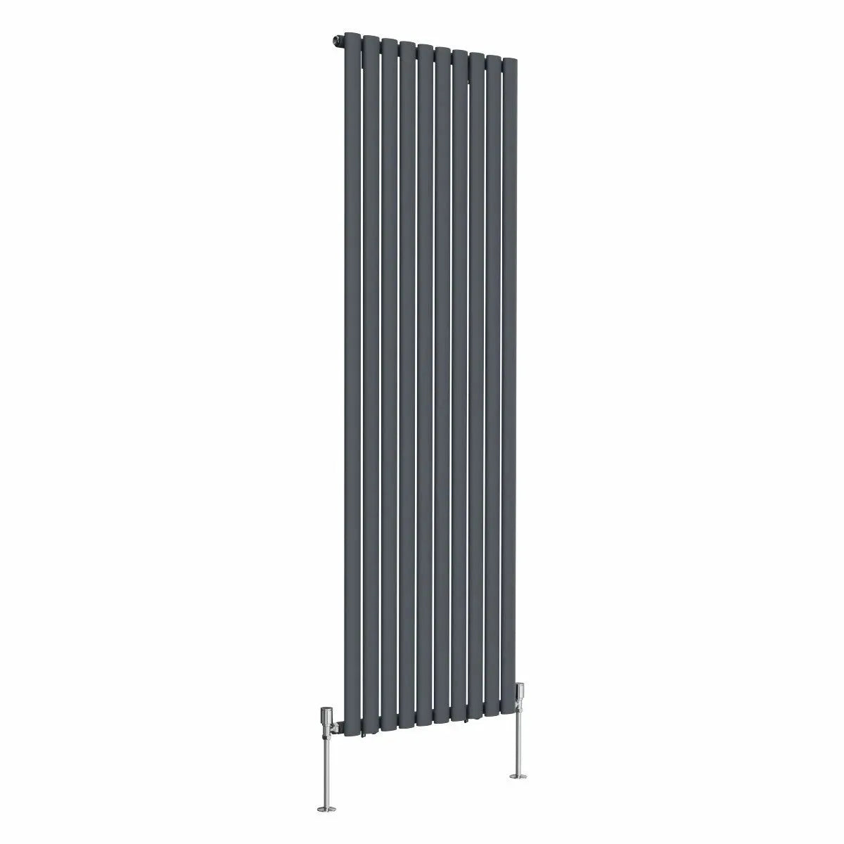 Cuneo - Modern vertical oval tube radiator anthracite