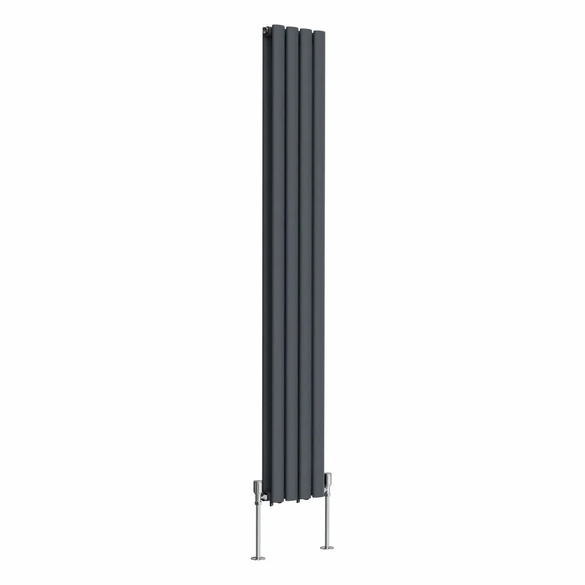 Cuneo - Modern vertical oval tube radiator anthracite