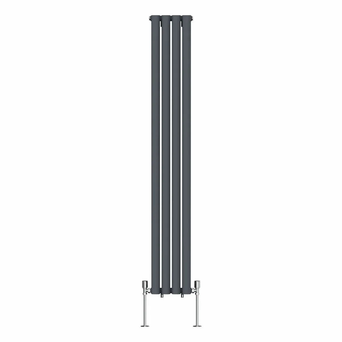 Cuneo - Modern vertical oval tube radiator anthracite