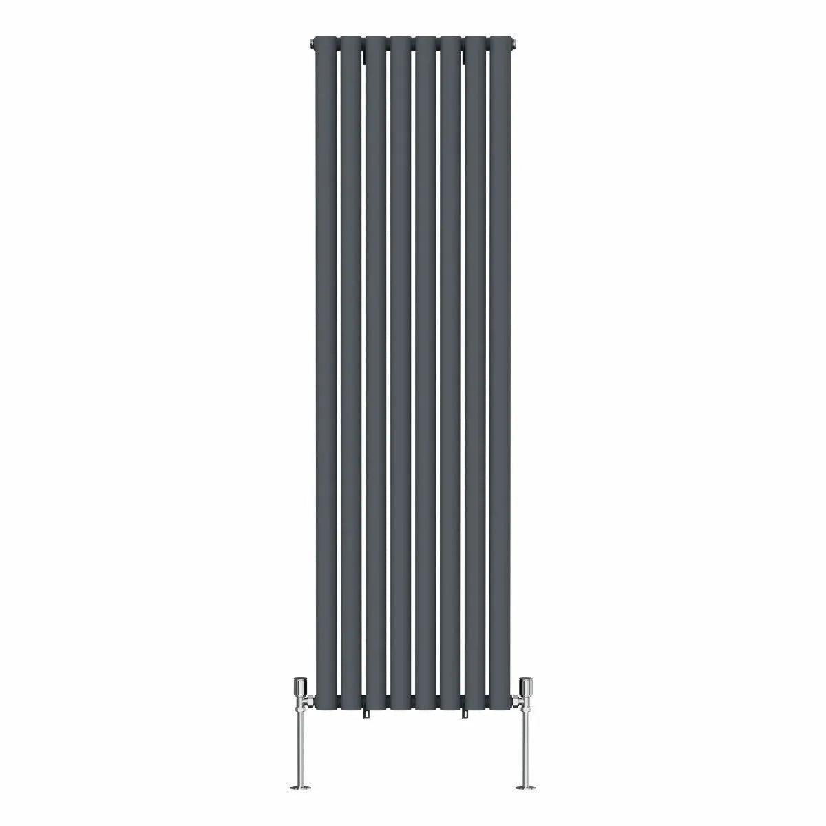 Cuneo - Modern vertical oval tube radiator anthracite