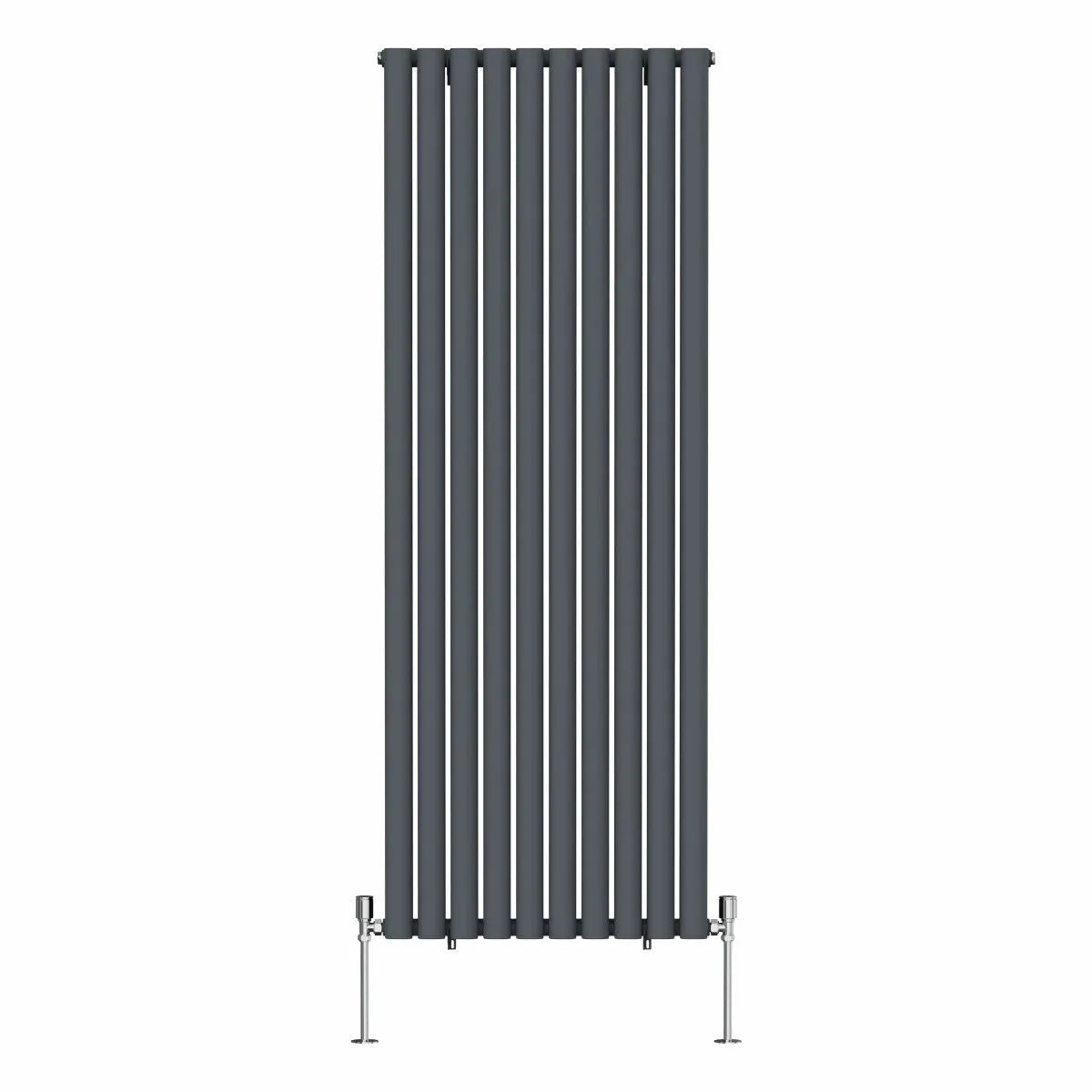 Cuneo - Modern vertical oval tube radiator anthracite