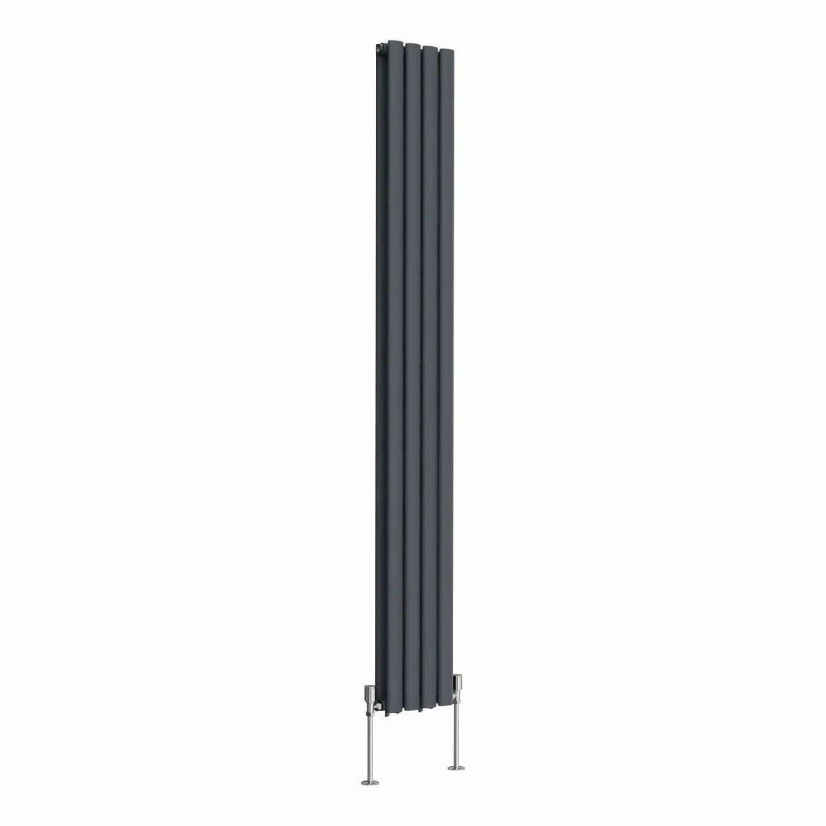 Cuneo - Modern vertical oval tube radiator anthracite