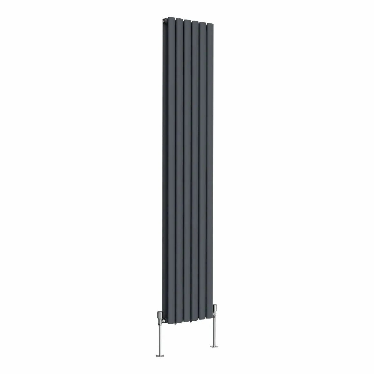 Cuneo - Modern vertical oval tube radiator anthracite