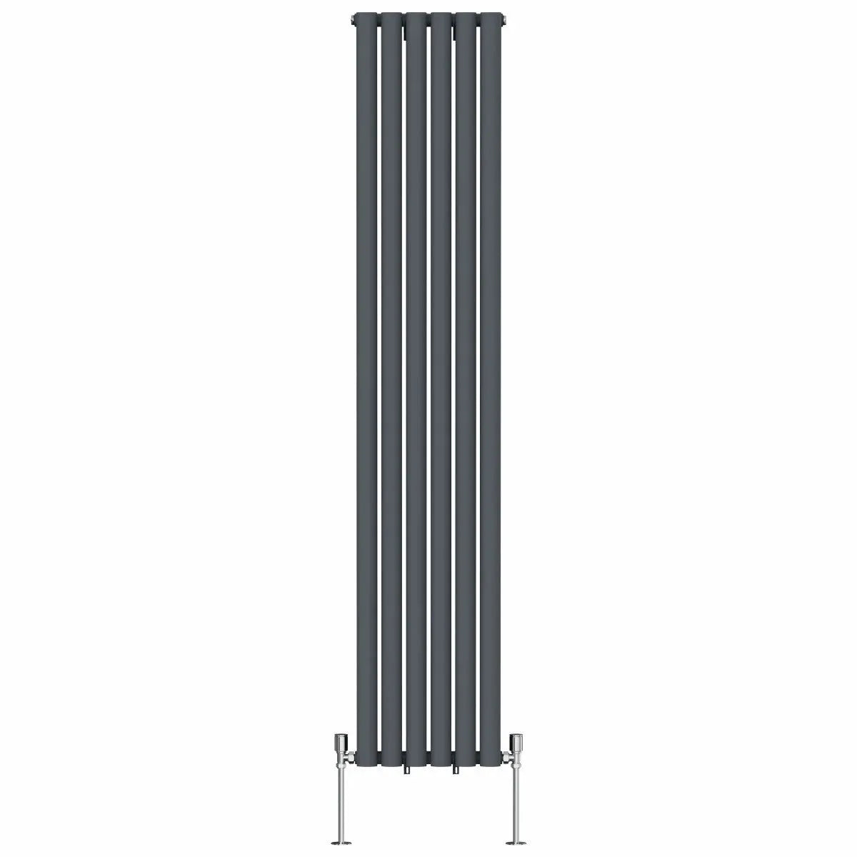 Cuneo - Modern vertical oval tube radiator anthracite