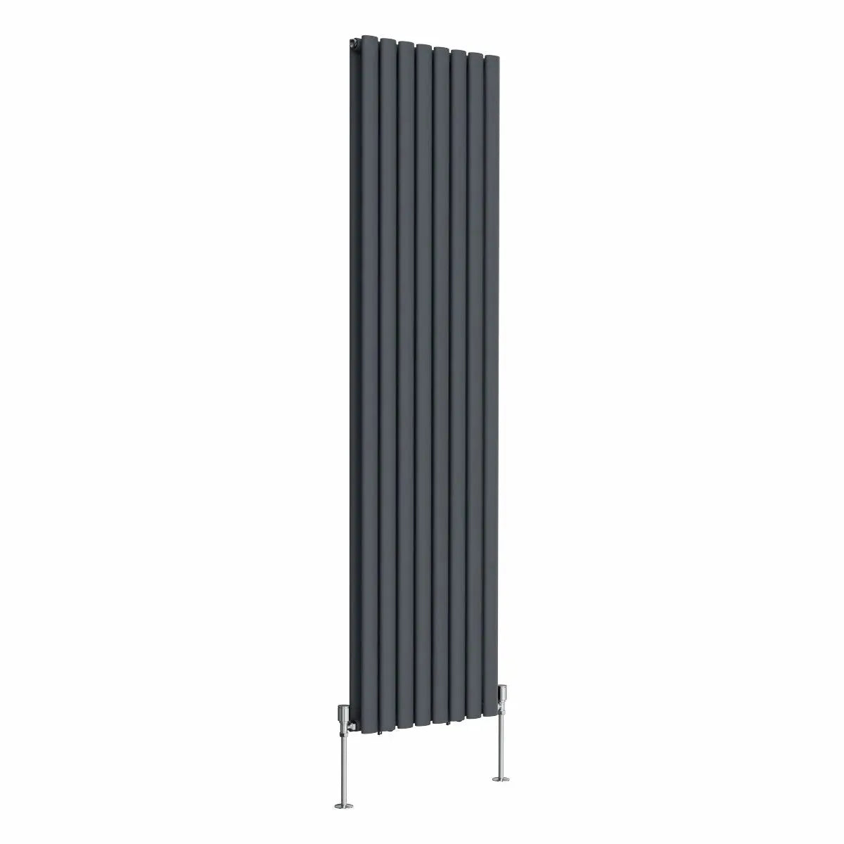 Cuneo - Modern vertical oval tube radiator anthracite