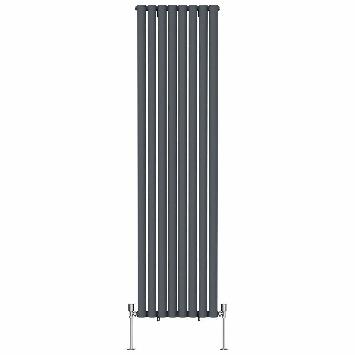 Cuneo - Modern vertical oval tube radiator anthracite