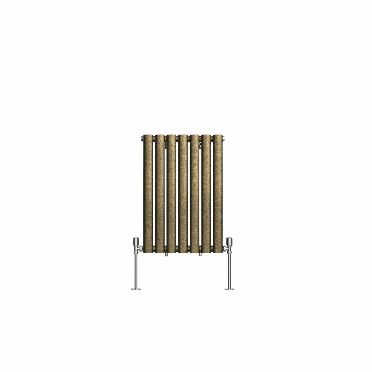 Cuneo - Modern horizontal oval tube radiator blackened gold