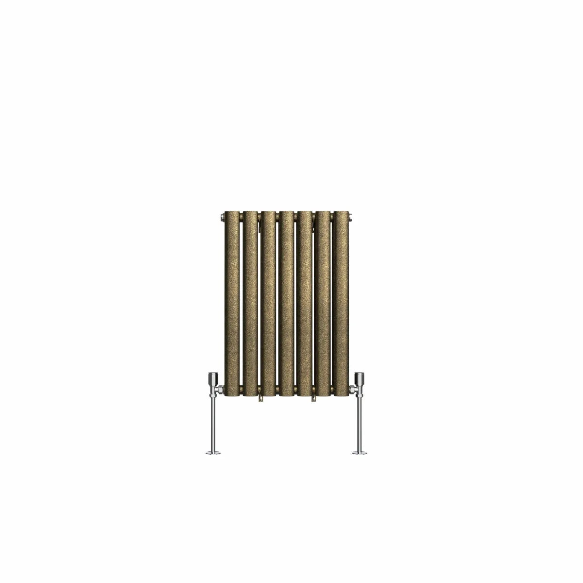 Cuneo - Modern horizontal oval tube radiator blackened gold