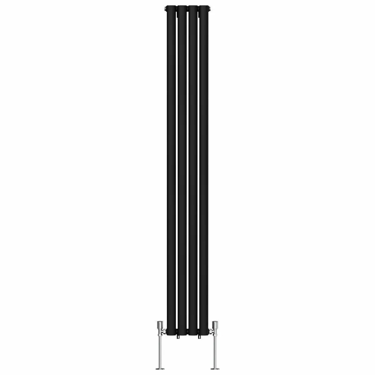 Cuneo - Modern vertical oval tube radiator black