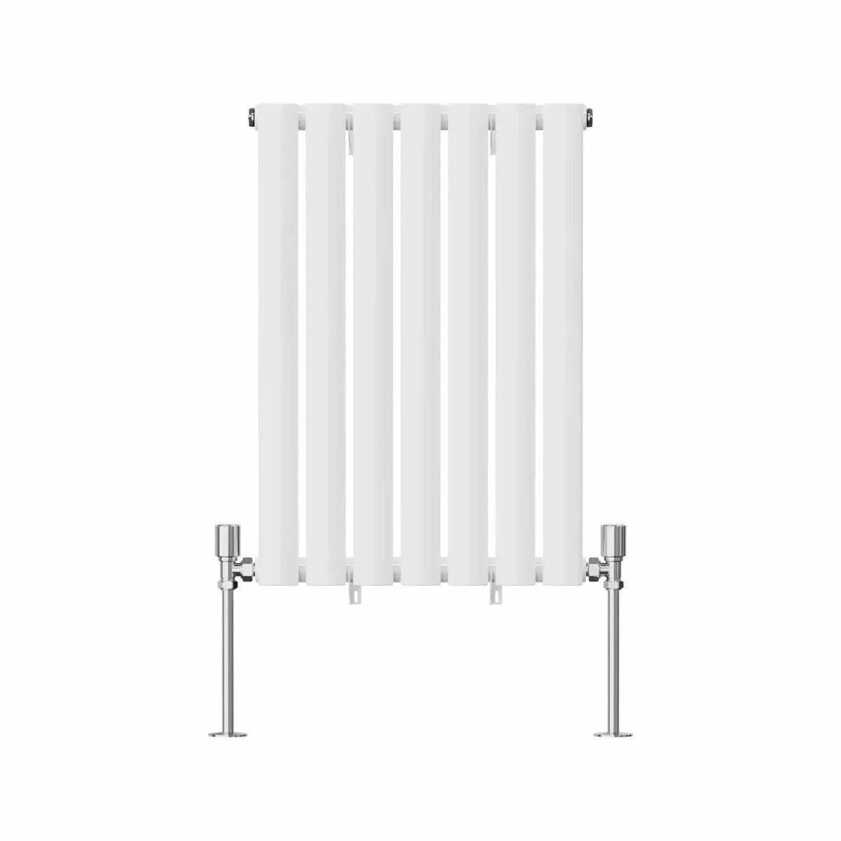 Cuneo - Modern horizontal oval tube radiator white