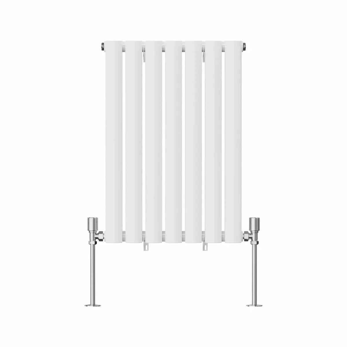 Cuneo - Modern horizontal oval tube radiator white