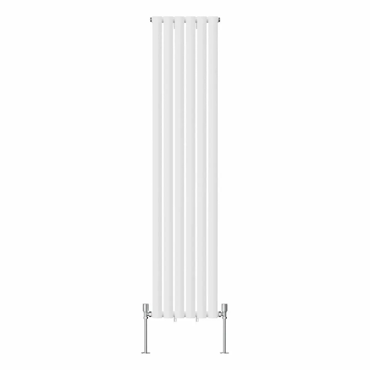 Cuneo - Modern vertical oval tube radiator white