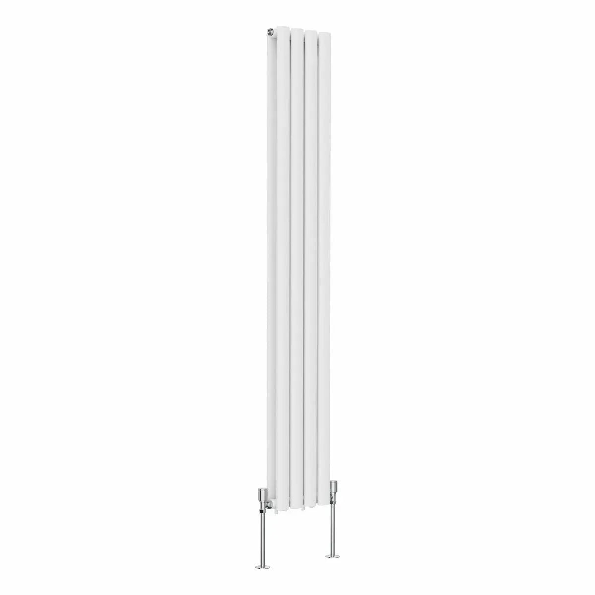 Cuneo - Modern vertical oval tube radiator white