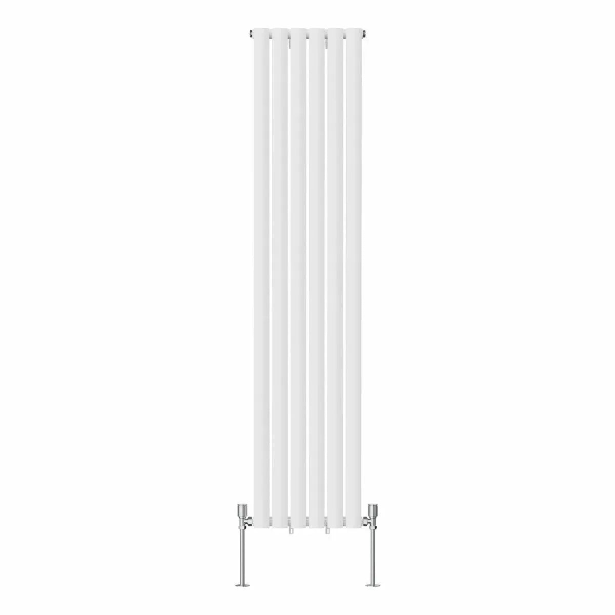 Cuneo - Modern vertical oval tube radiator white