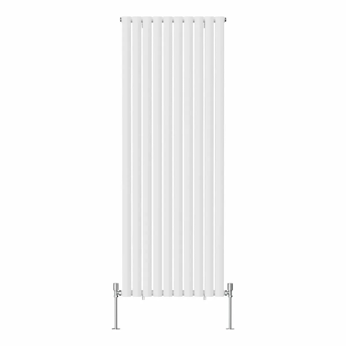 Cuneo - Modern vertical oval tube radiator white