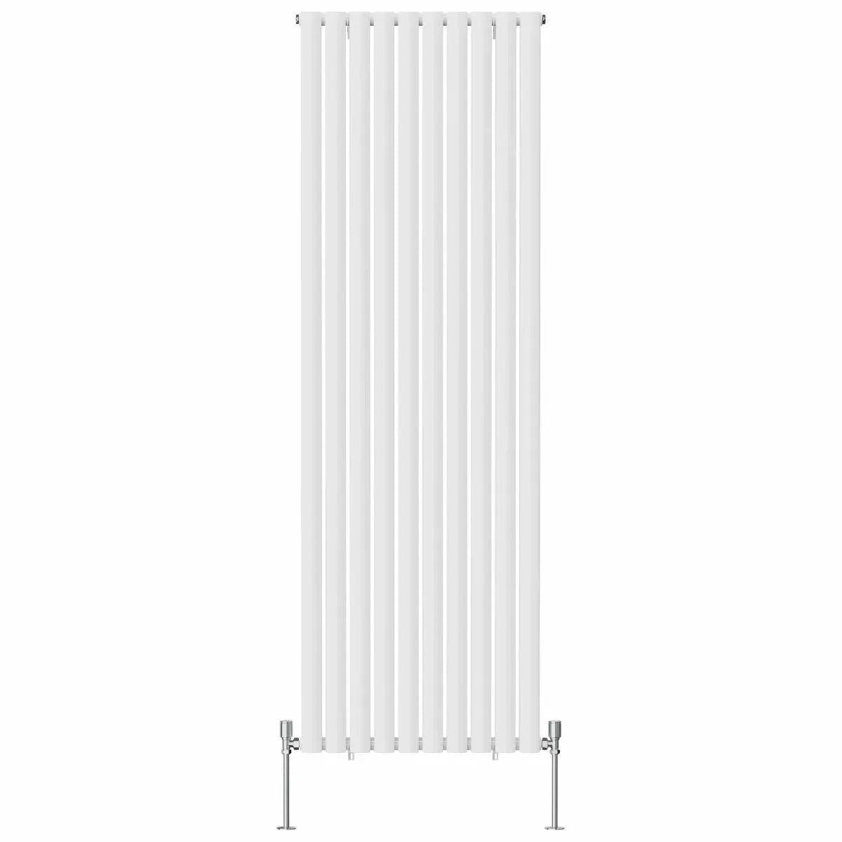 Cuneo - Modern vertical oval tube radiator white