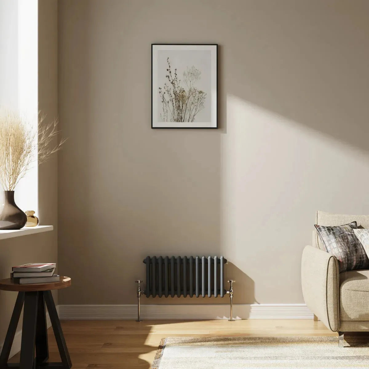 Ferentino - Traditional horizontal column radiator anthracite