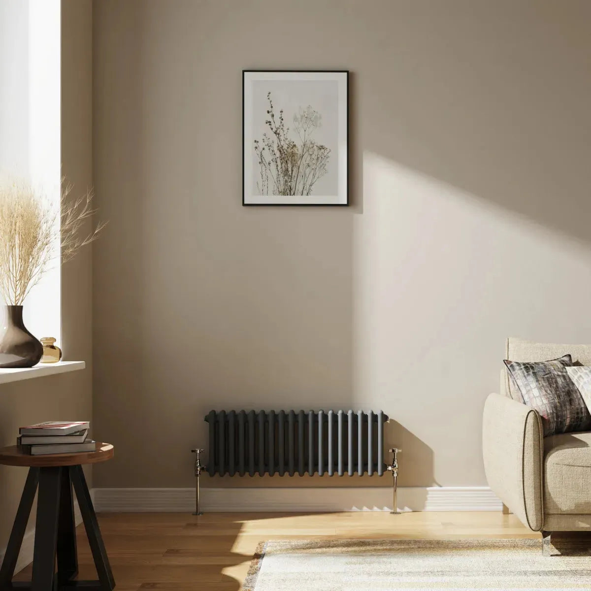 Ferentino - Traditional horizontal column radiator anthracite