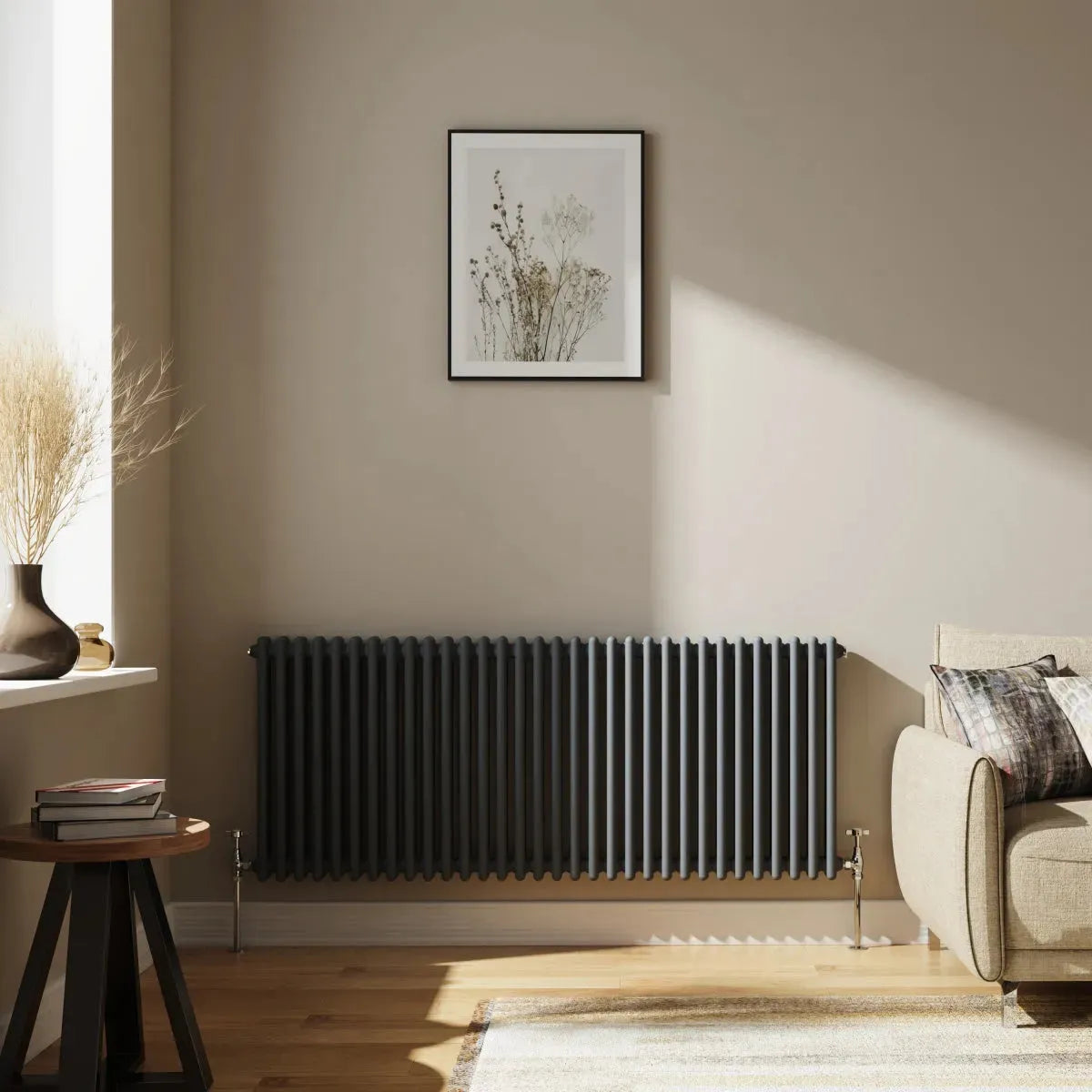 Ferentino - Traditional horizontal column radiator anthracite