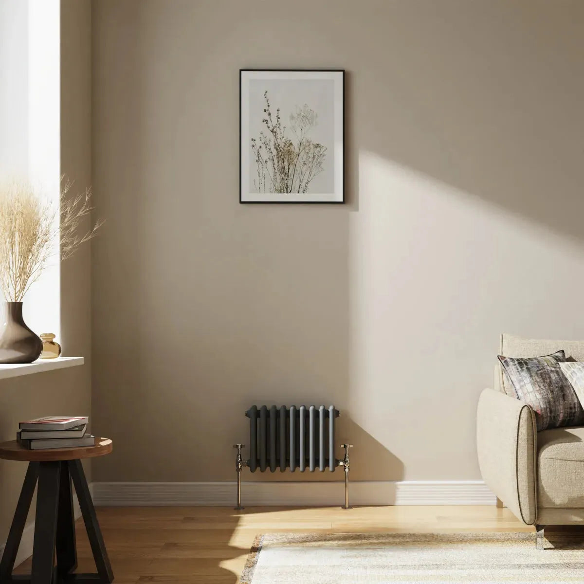 Ferentino - Traditional horizontal column radiator anthracite