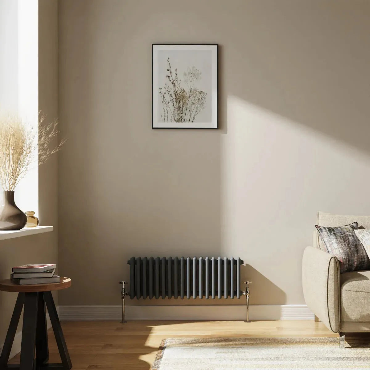 Ferentino - Traditional horizontal column radiator anthracite