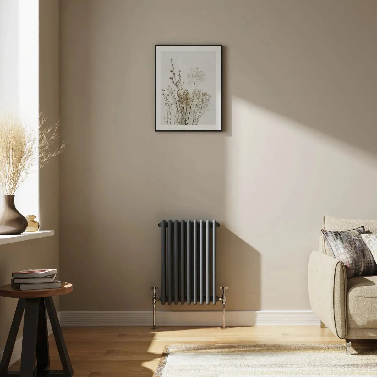 Ferentino - Traditional horizontal column radiator anthracite