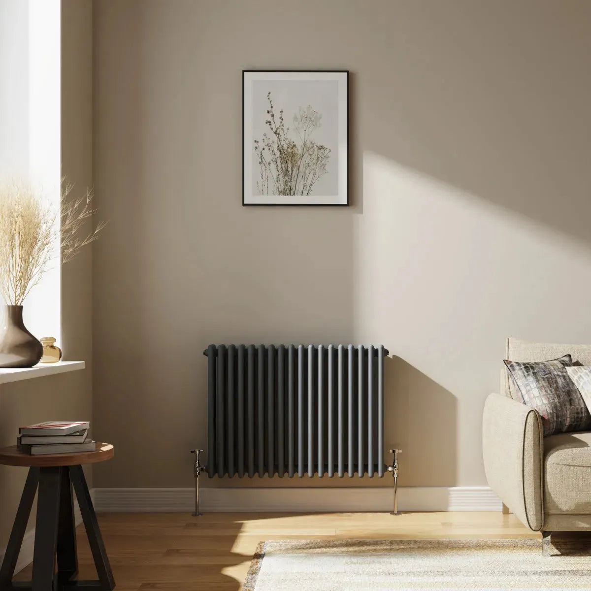 Ferentino - Traditional horizontal column radiator anthracite