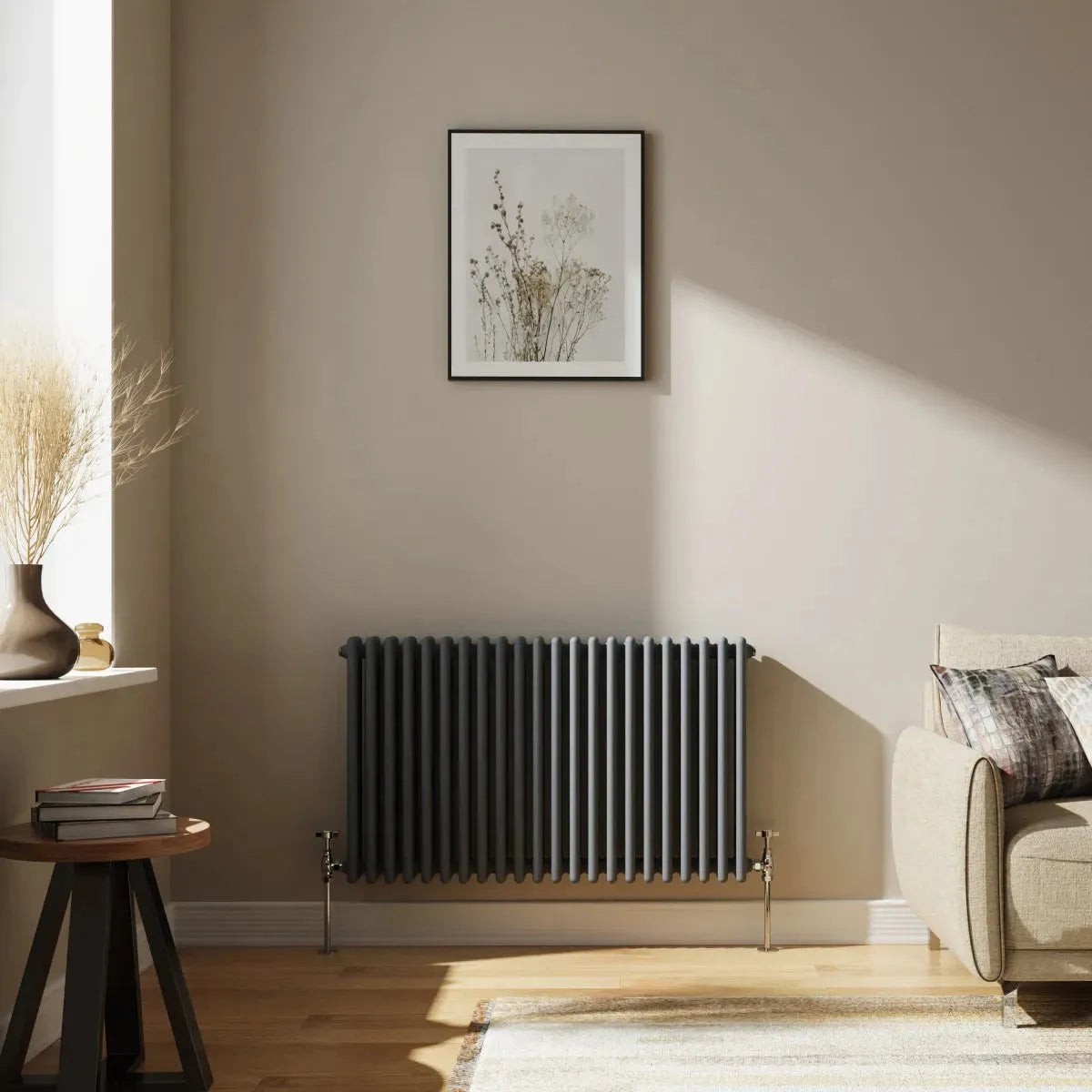 Ferentino - Traditional horizontal column radiator anthracite