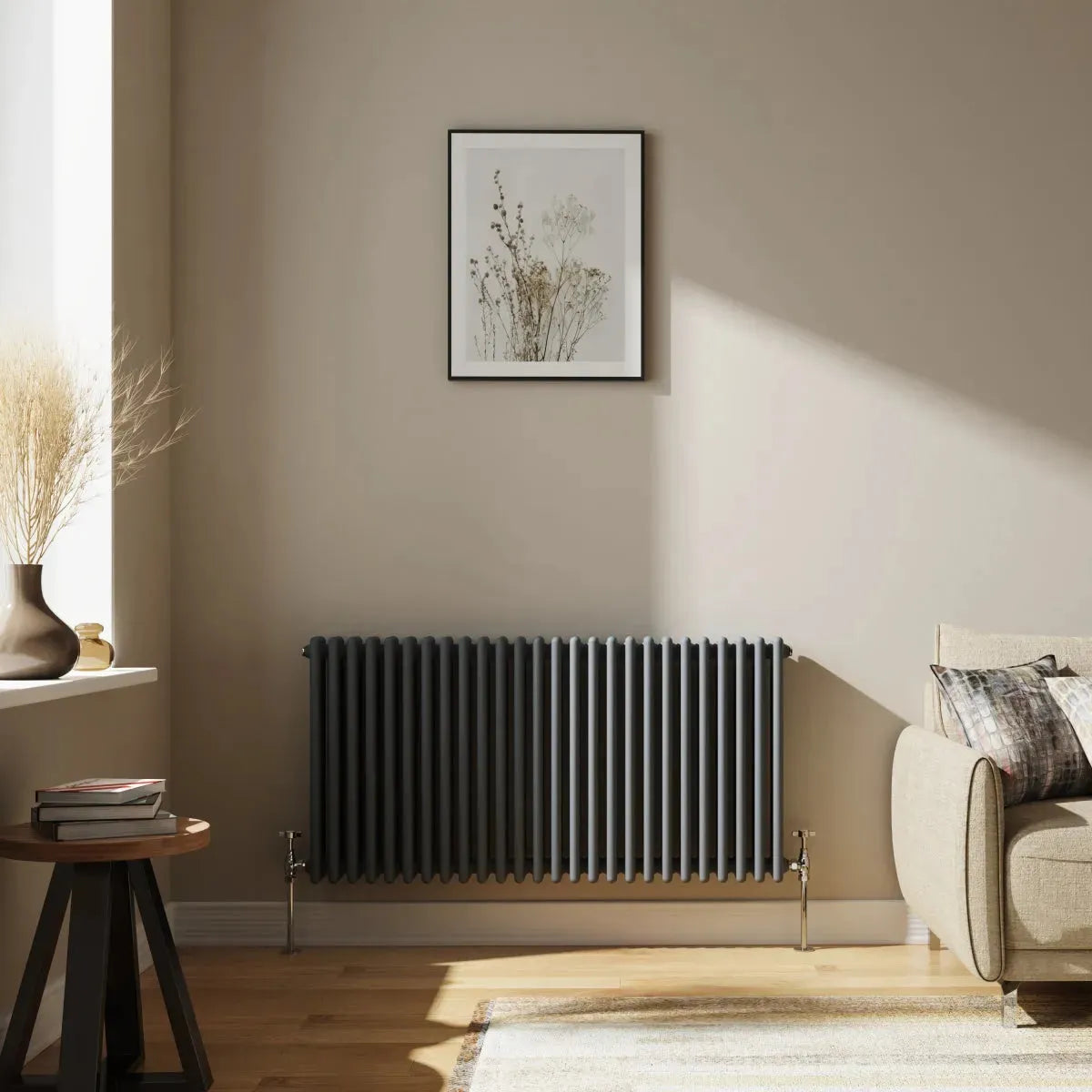 Ferentino - Traditional horizontal column radiator anthracite