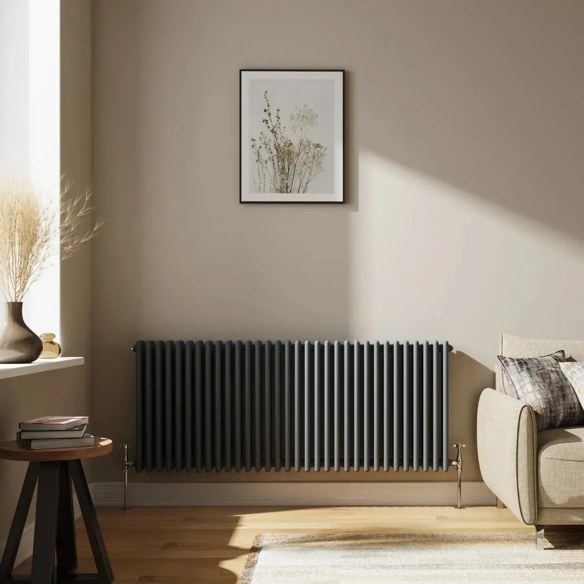 Ferentino - Traditional horizontal column radiator anthracite