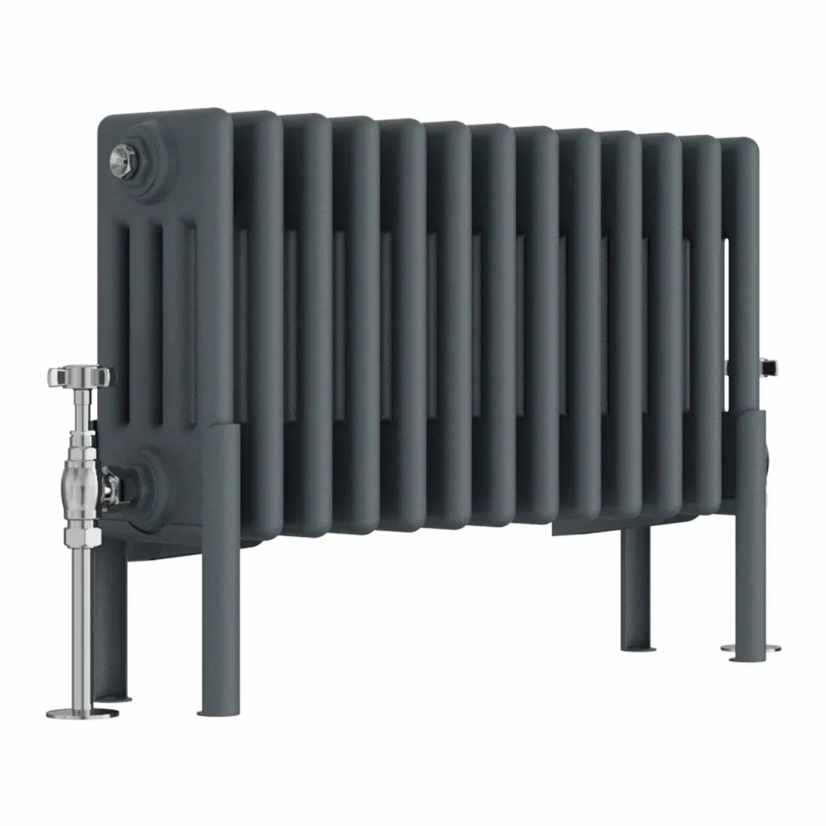 Ferentino - Traditional horizontal column radiator anthracite