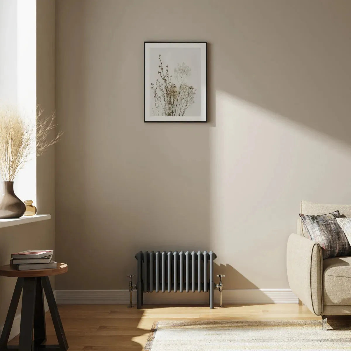 Ferentino - Traditional horizontal column radiator anthracite