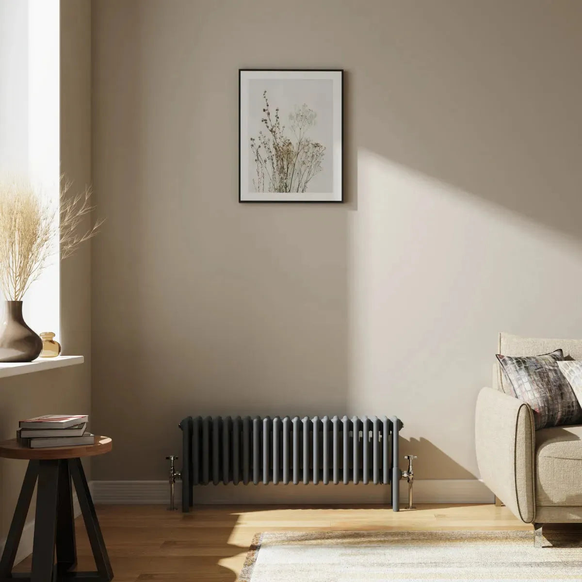 Ferentino - Traditional horizontal column radiator anthracite