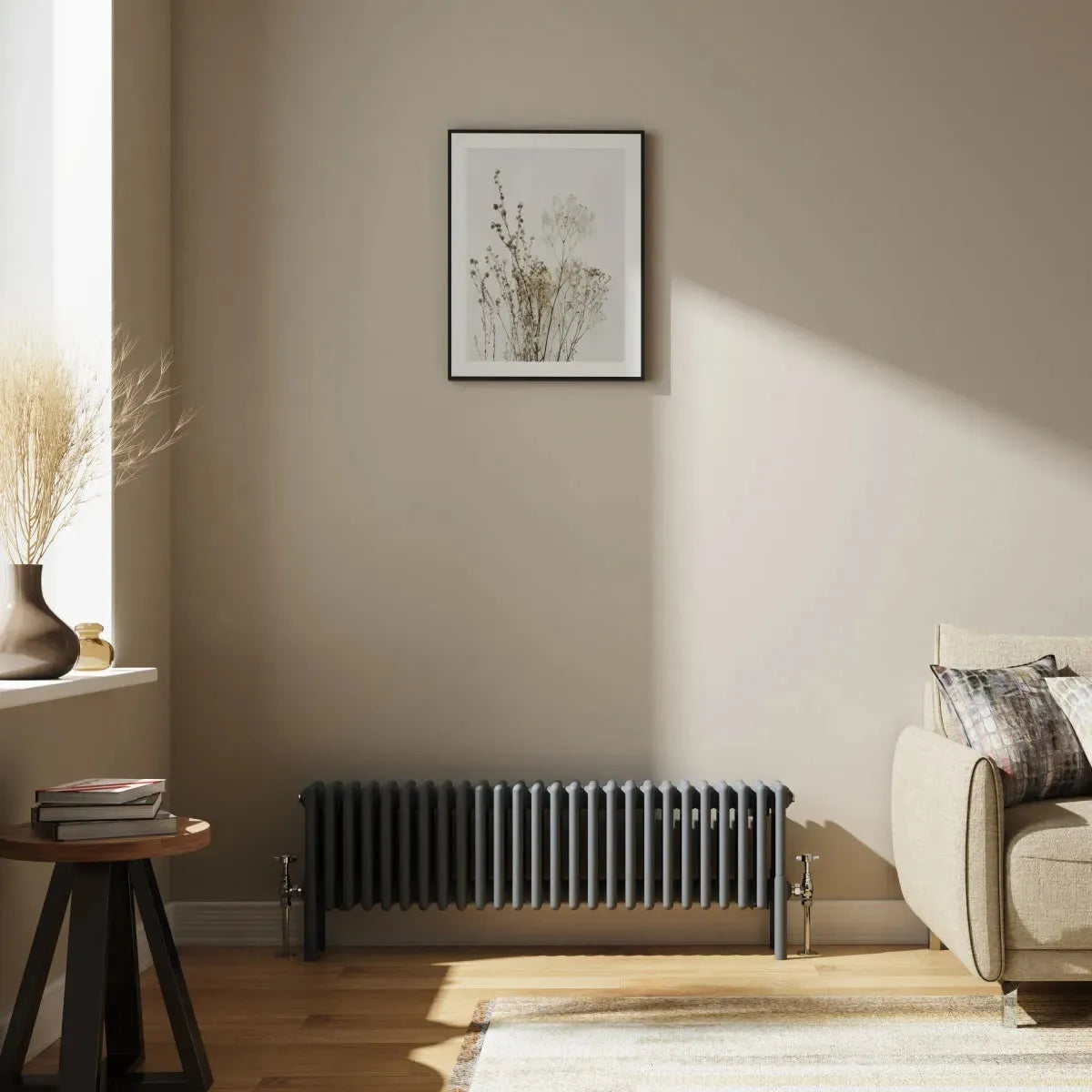 Ferentino - Traditional horizontal column radiator anthracite