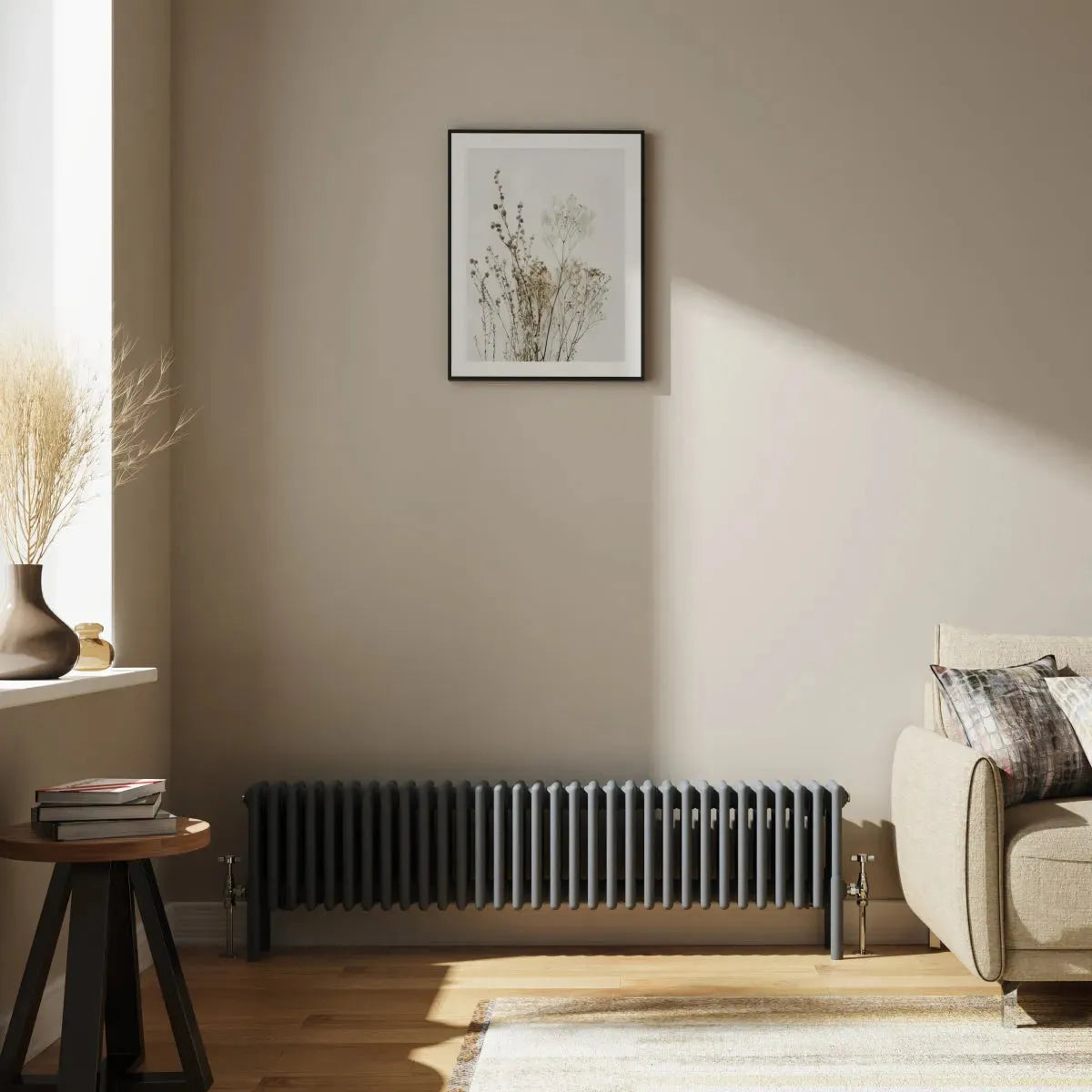 Ferentino - Traditional horizontal column radiator anthracite