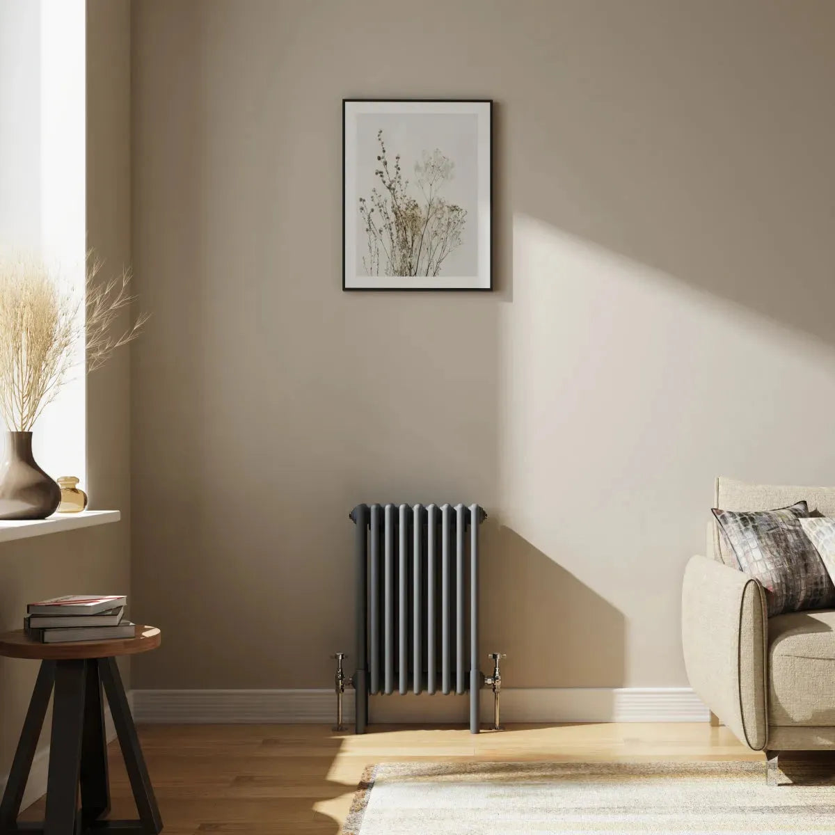 Ferentino - Traditional horizontal column radiator anthracite