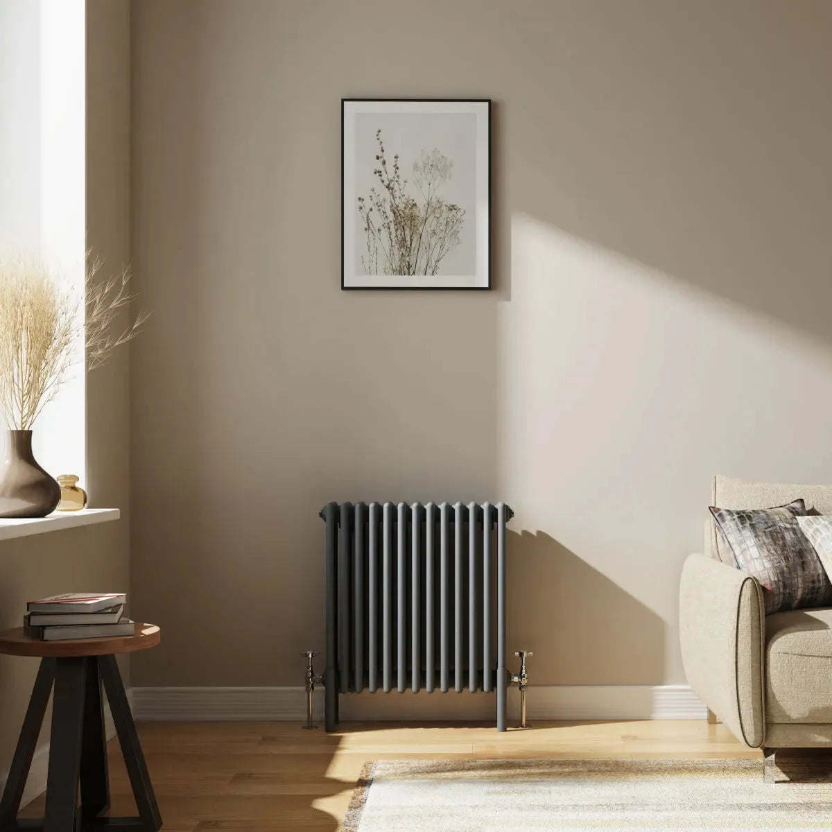 Ferentino - Traditional horizontal column radiator anthracite