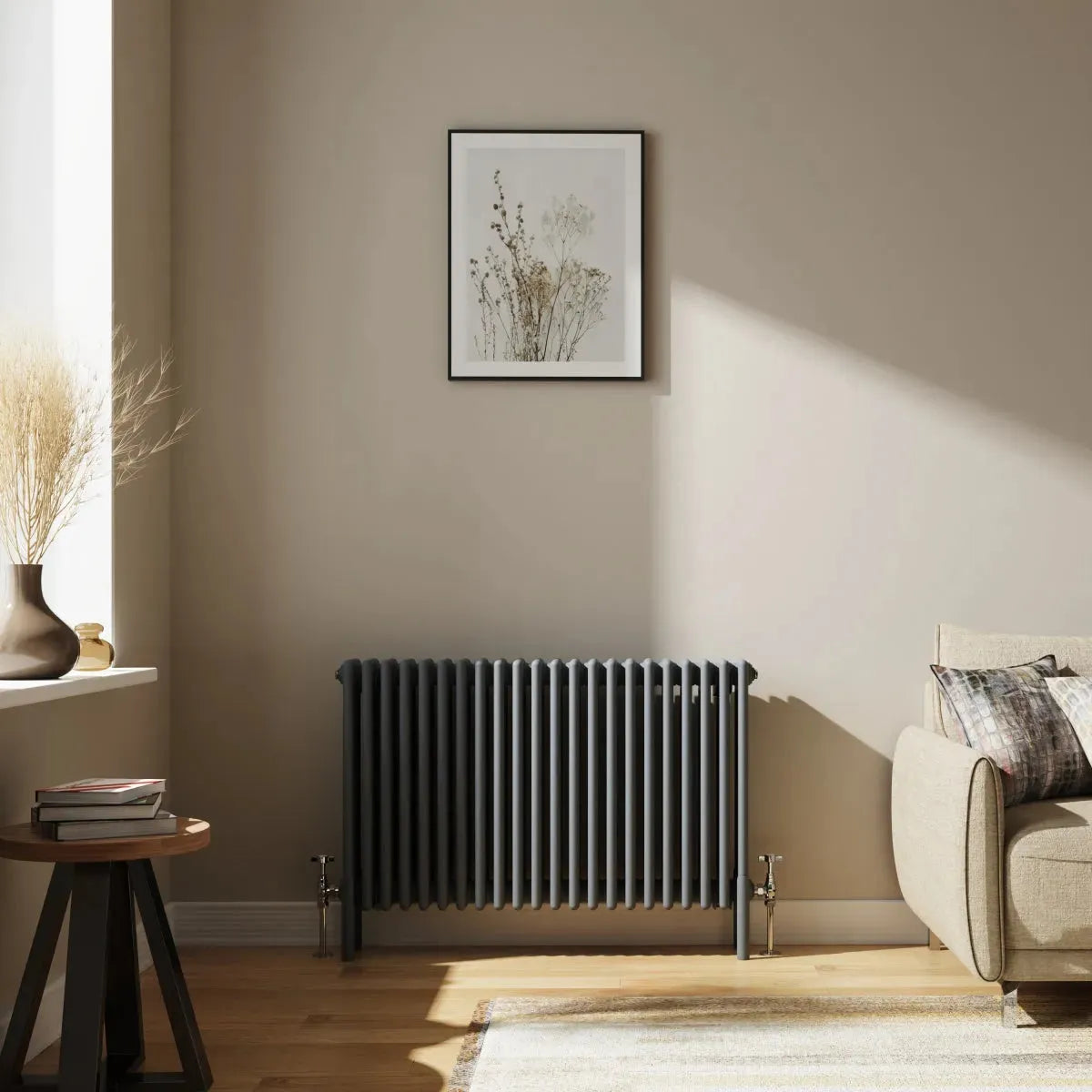 Ferentino - Traditional horizontal column radiator anthracite