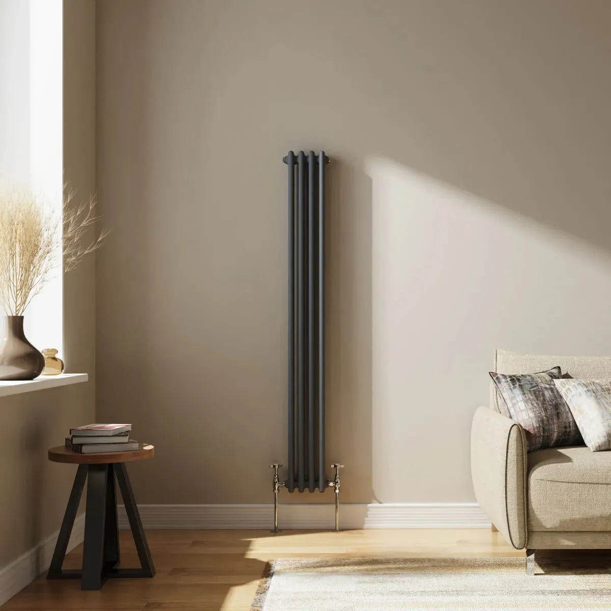 Ferentino - Traditional vertical column radiator anthracite