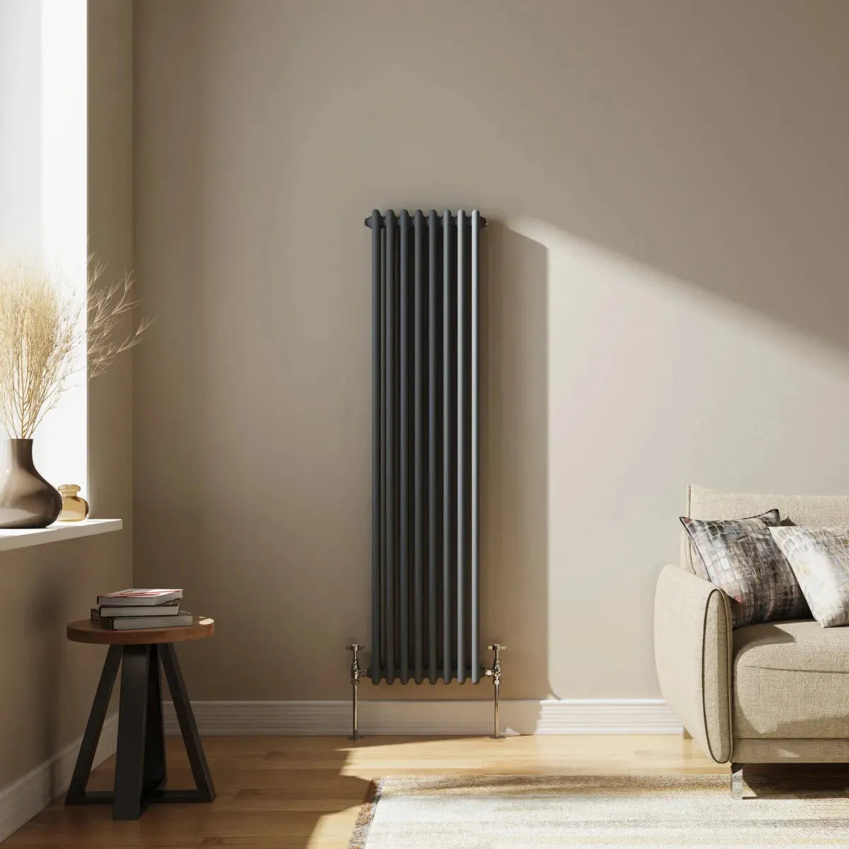 Ferentino - Traditional vertical column radiator anthracite