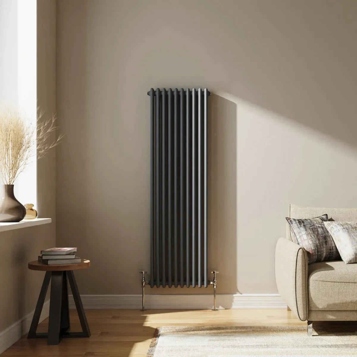 Ferentino - Traditional vertical column radiator anthracite