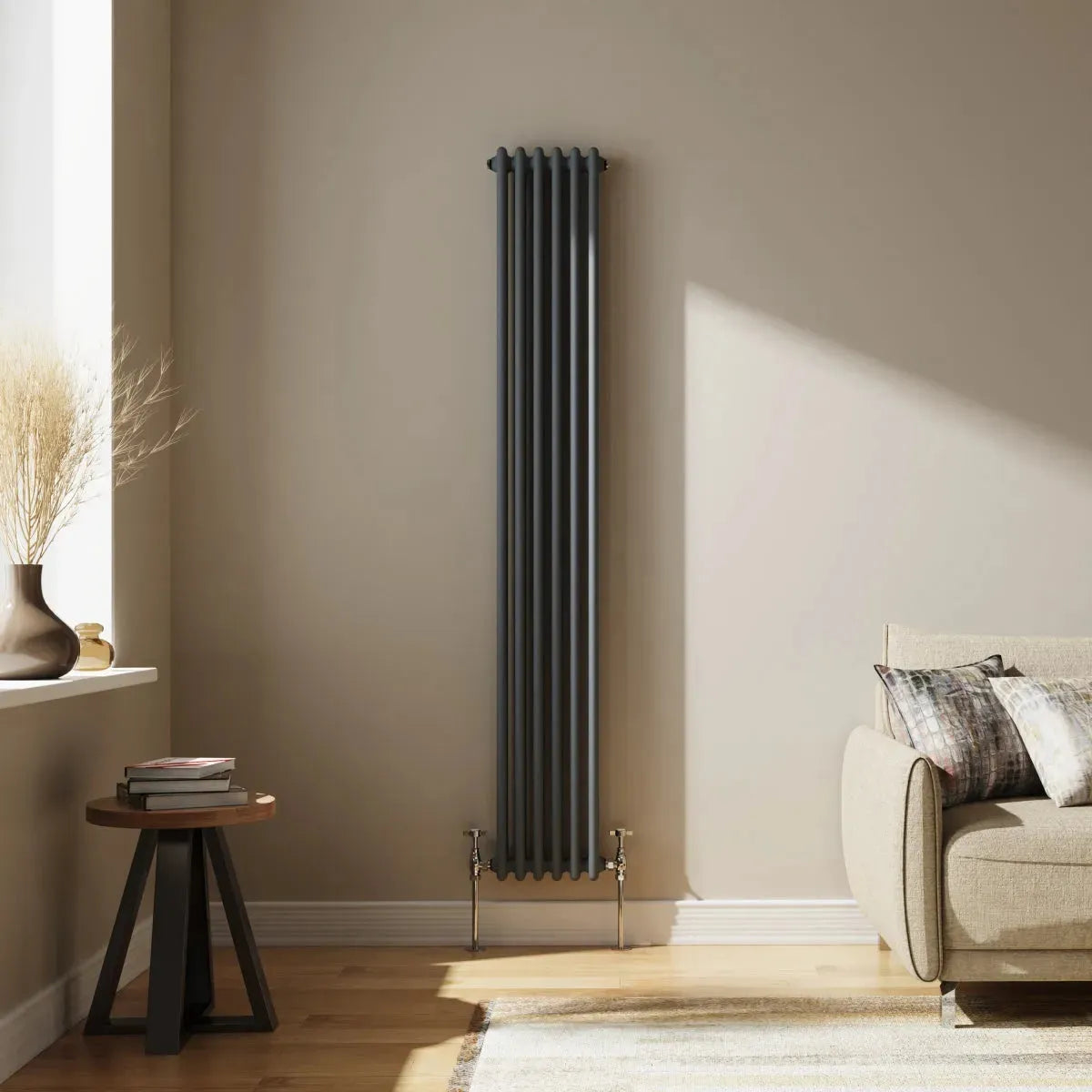 Ferentino - Traditional vertical column radiator anthracite