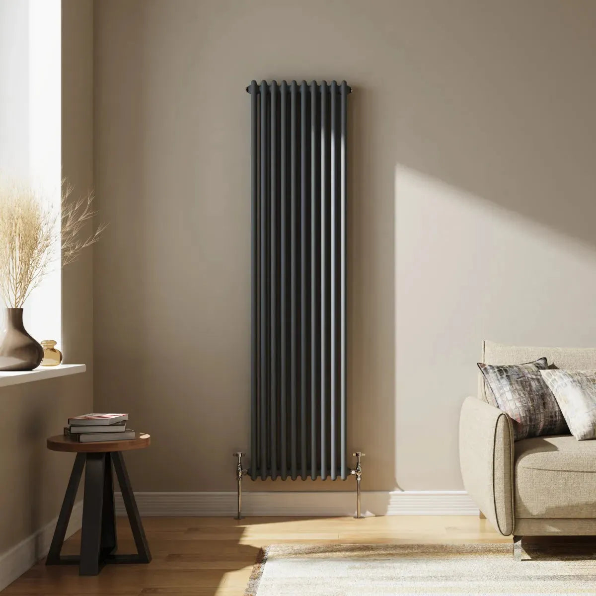 Ferentino - Traditional vertical column radiator anthracite